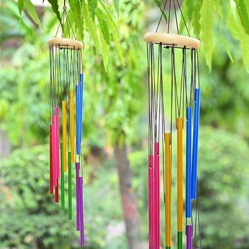 Hindcraft Wind Chimes for Home Décor – Positive Energy Decoration for Living Room, Bedroom, and Balcony | Housewarming Gifts, Stylish Showpieces, and Gift Items for Women, Multicolor 12-Pipe - Image 1