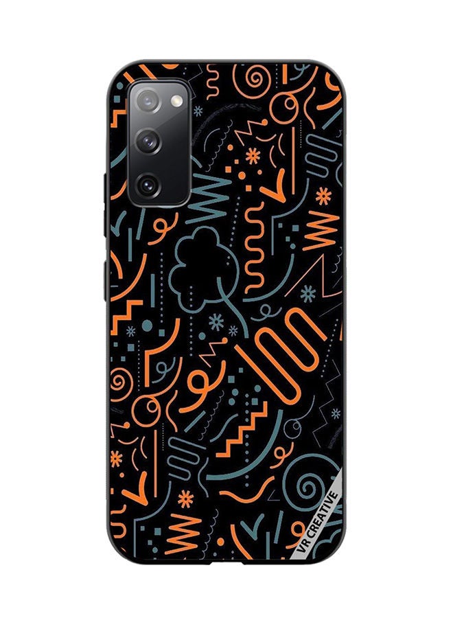 VR CREATIVE غطاء حماية لهاتف سامسونج جالاكسي S20 FE 5G بتصميم فن البوب متعدد الألوان - Image 1