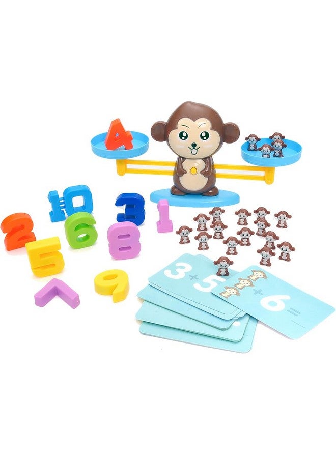 PowerTRC Balancing Monkey Number Counting Math Game for Toddlers, STEM Learning Game for Kids, Fun Educational Gifts Toys for Boys Girls Ages 3 4 5 6 7+ (64 Pieces) Montessori Toy - Image 1