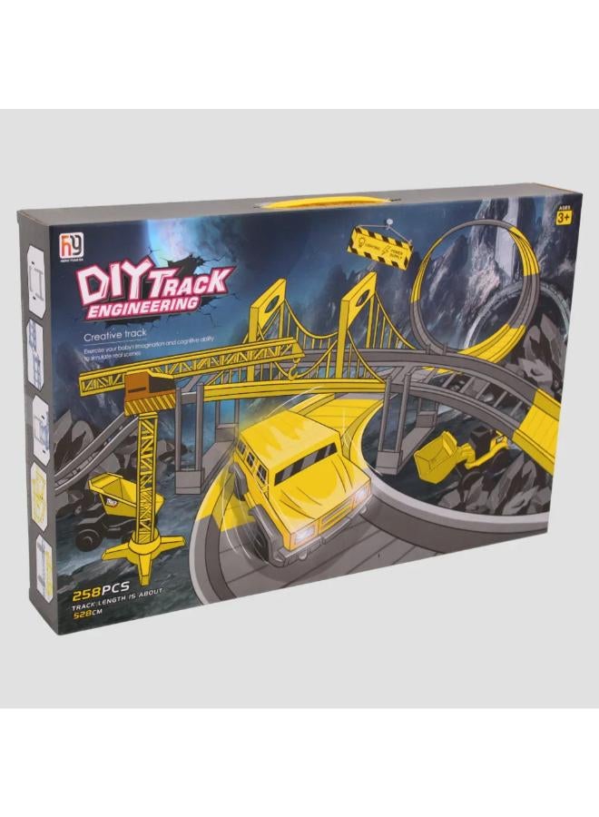258 PCS Construction Race Track Set – Build, Create & Play - Image 1