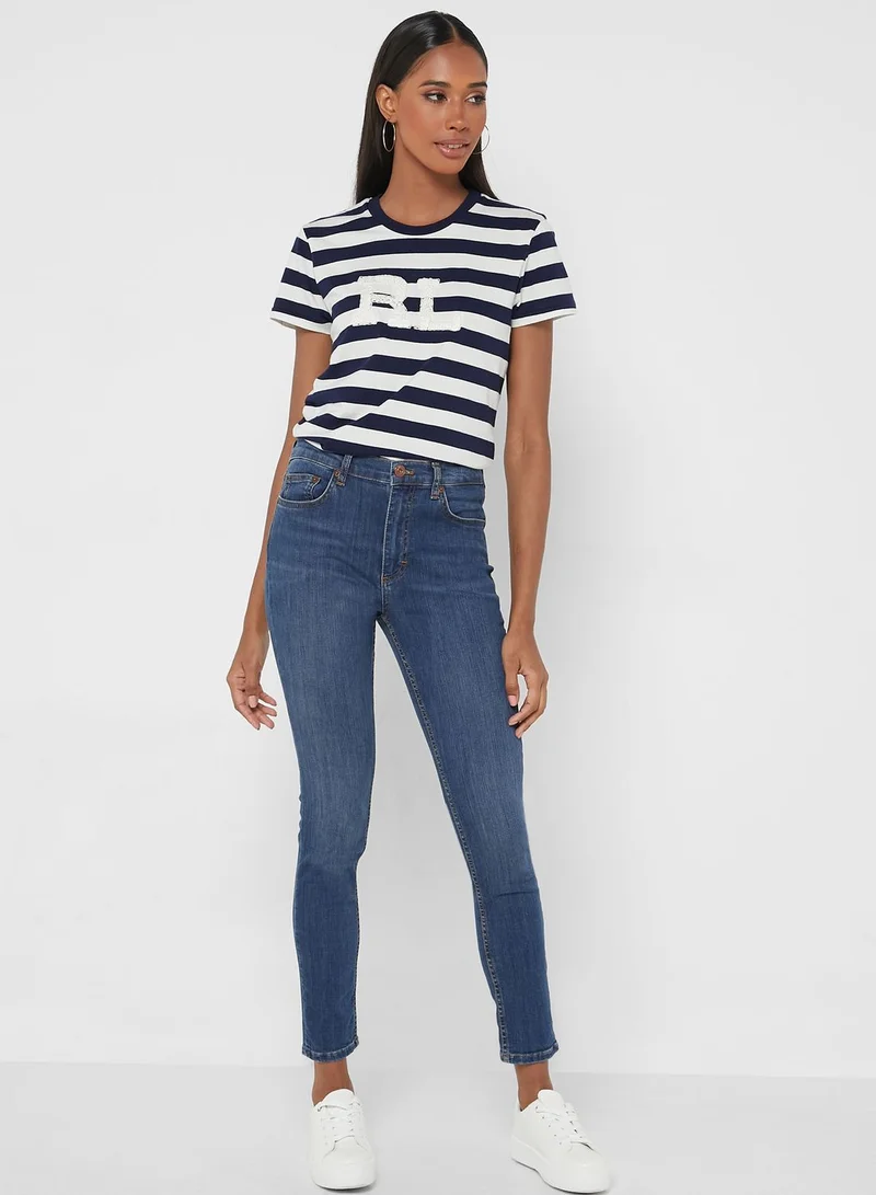 POLO RALPH LAUREN Striped Crew Neck T-Shirt