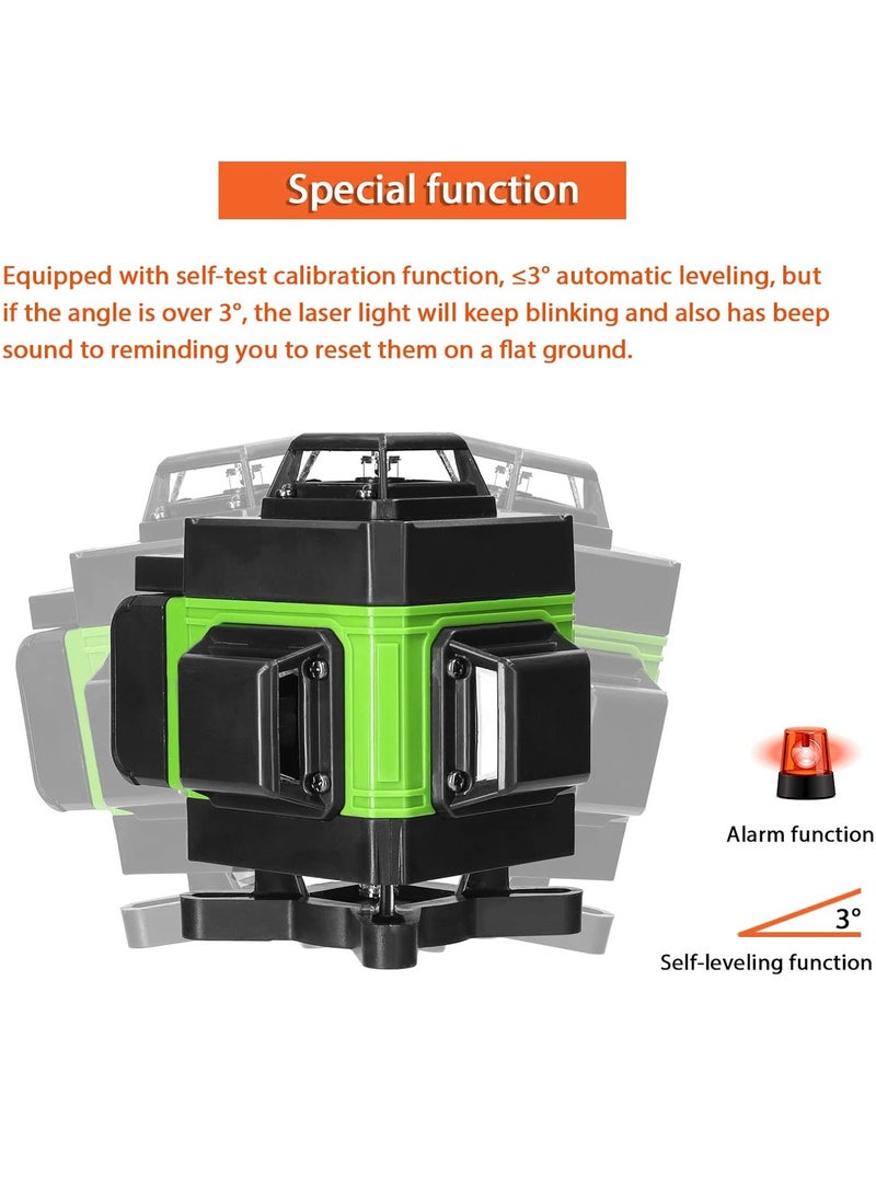 Keen - 16-Line 360-Degree Laser Meter with Two Rechargeable Batteries and a Large ase - Image 1