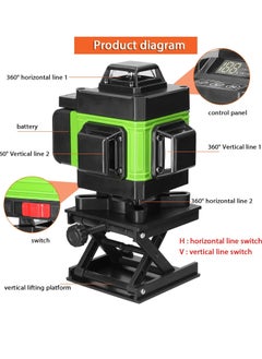 Keen 16-Line 360-Degree Laser Meter with Two Rechargeable Batteries and a Large ase  - Image 3