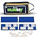 Point Games Classic Mini Rummy Game Set with 4 Exclusive Folding Playing Racks in Super Durable Travel Bag for 24 Players Great Gift for Adults and Kids - Image 3