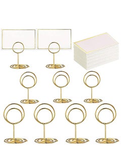 KASTWAVE 24 pcs Place Card Holder Memo Clip Photo Table Number Gold Holder, Stand, Paper Menu Stand  - Image 1