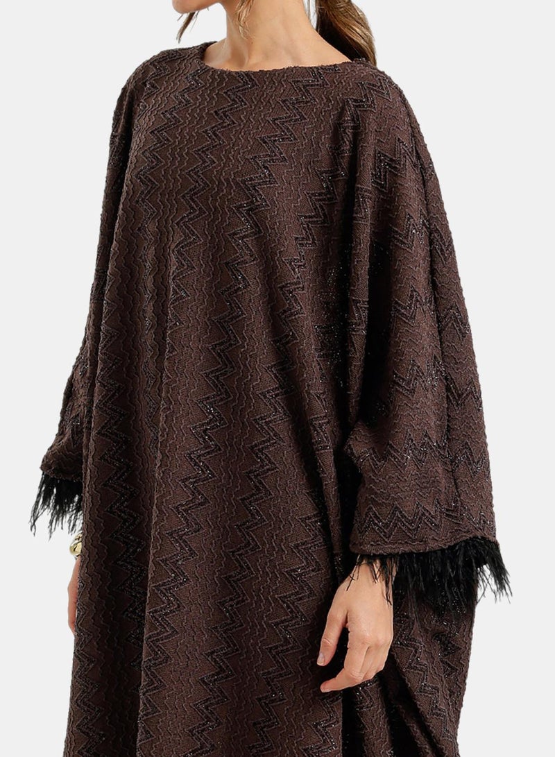 Carina Fringed Maxi Abaya - Image 4