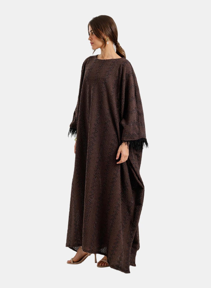 Carina Fringed Maxi Abaya - Image 2