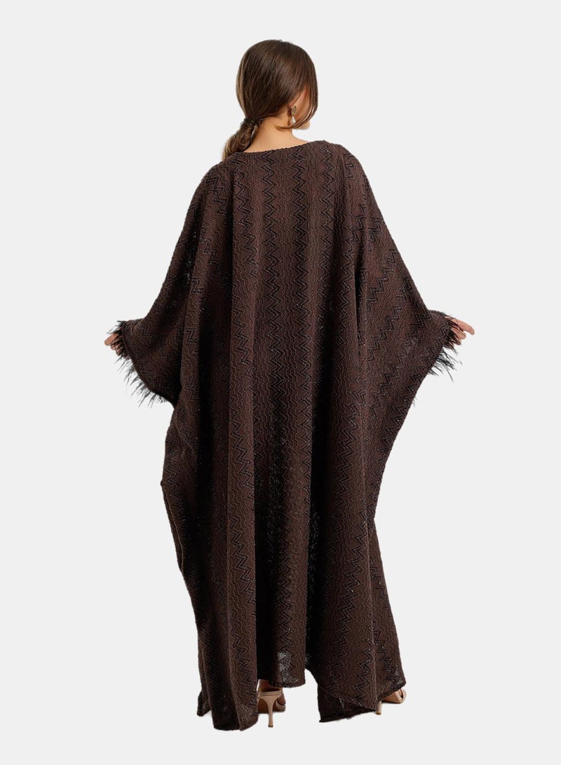 Carina Fringed Maxi Abaya - Image 3