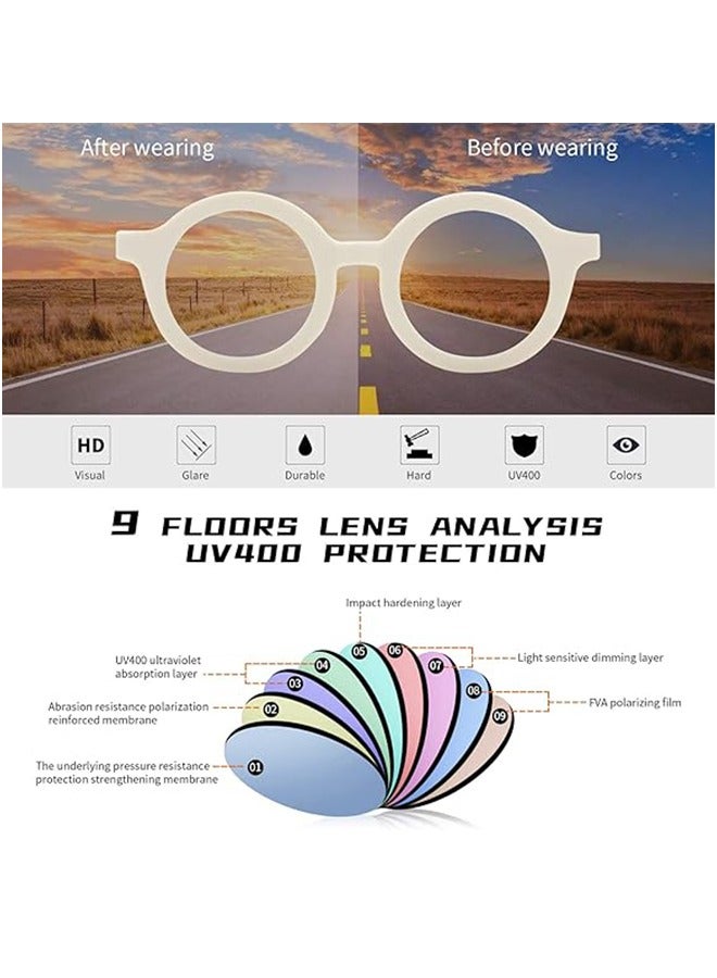 Generic Cute Round Kids Sunglasses UV Protection Flexible Rubber Glasses Shades for Girls Boys Age  - Image 5
