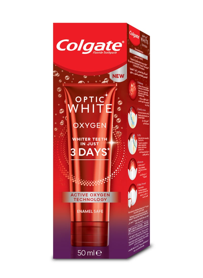 Optic White Oxygen Technology Toothpaste 50ml