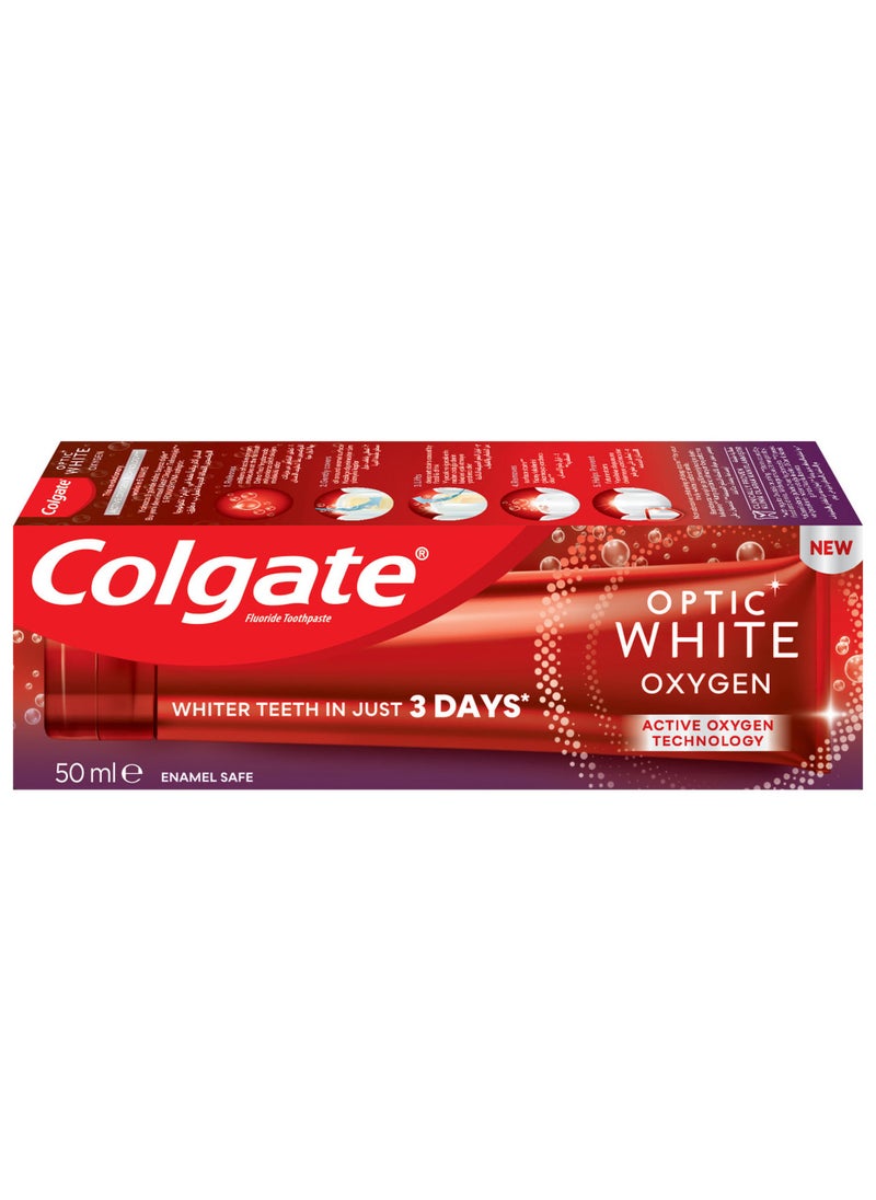 Optic White Oxygen Technology Toothpaste 50ml
