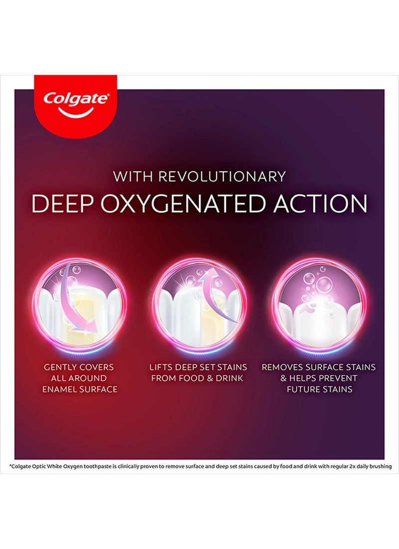 Colgate Optic White Oxygen Technology Toothpaste 50ml - Image 3