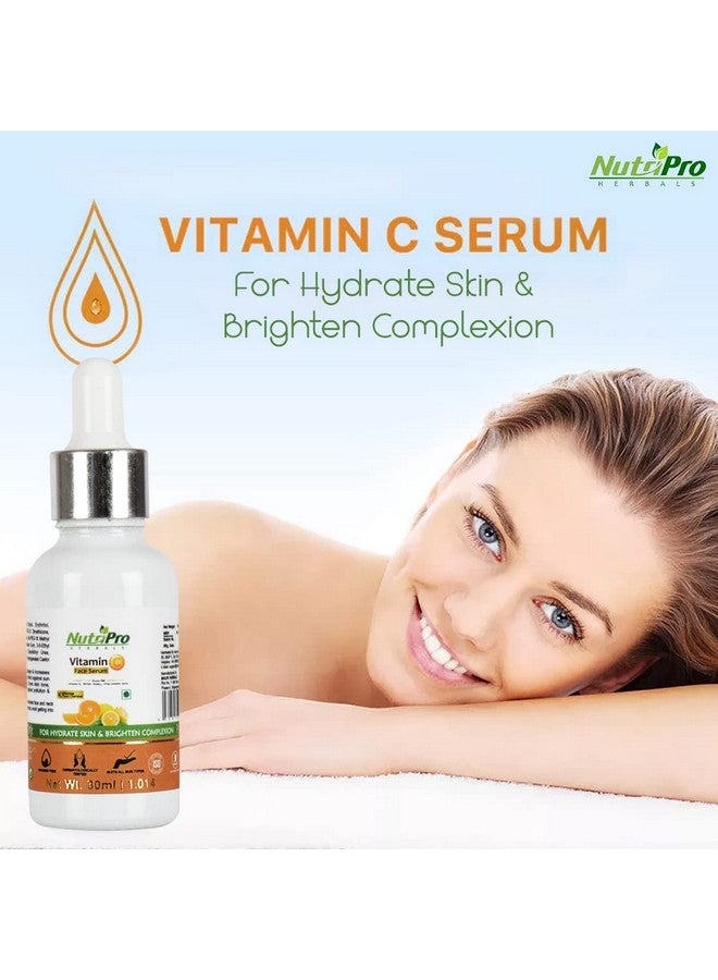 NutriPro Vitamin C Face Serum and Skin Brightening Day Cream, 80gm |For Hydrate & Brighten Complexion |Enriched With Vitamin C, Hazel & Aloe vera Extract |No Silicones Toxic Chemical, Paraben Free. - Image 3