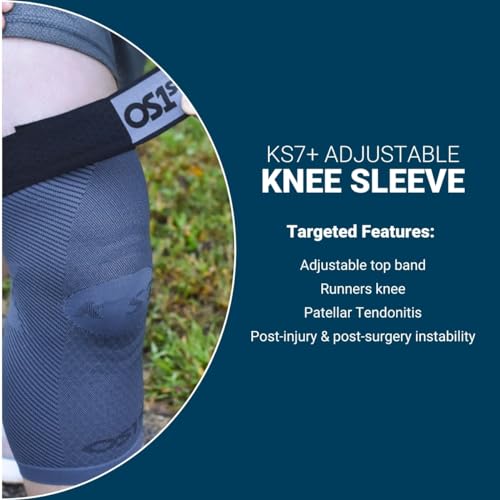OS1st Adjustable Knee Sleeve KS7+ for perfect fit, relieving knee pain, tendonitis pain, and reducing inflammation - Image 3