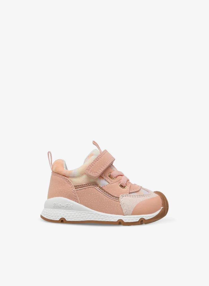 Barefeet Panelled Sneakers with Hook and Loop Closure