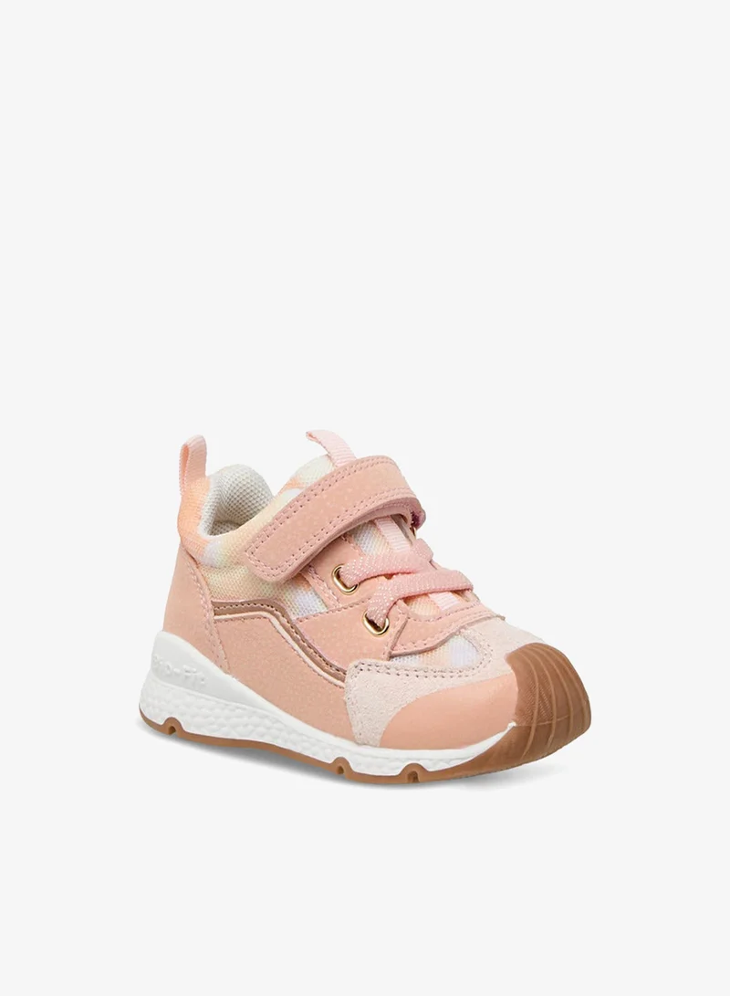 Barefeet Panelled Sneakers with Hook and Loop Closure