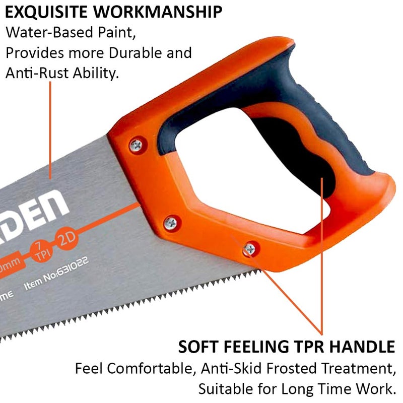 Harden 22 Hand Saw Made of 1065 Manganese Steel Heat Treated High Cutting Efficiency HandCrafted Tool for Carpenter 631022 - Image 5