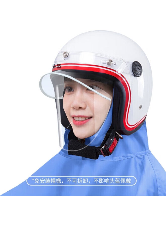 BWNK Bowonic Single-Person Raincoat, Electric Scooter Rain Poncho, Long-Style Heavy Rain Protection, With Brim, Without Face Shield, 3Xl - Image 2