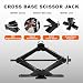 Big RED AST10202SR Torin Wide Base Cross Car Scissor Jack Steel Portable Quick Lift Tire Jacks Include Ratchet Wrench for Car Truck Sedans and MPV 15 Ton 3000 lbs Capacity Black - Image 3