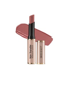 Swiss Beauty Swiss Beauty Non Transfer Waterproof Lipstick with Jojoba Seed Oil  Matte Finish  Long Lasting Highly Pigmented  Shade Bare 3gm  - Image 1