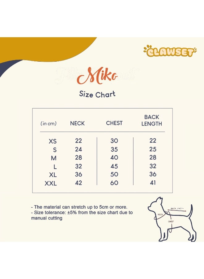 CLAWSET MIKO CARDIGAN DOG CLOTHES DOG FASHION DOG APPAREL MEDIUM SIZE BROWN - Image 4