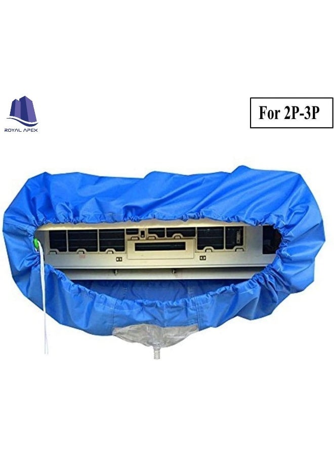 Royal Apex Air Conditioner Waterproof Cleaning Cover With Swing Belt For 2-3Hp A/C Diy Dust Washing Clean Protector Wall Mounted Air Conditioning Service Bag  - Image 2