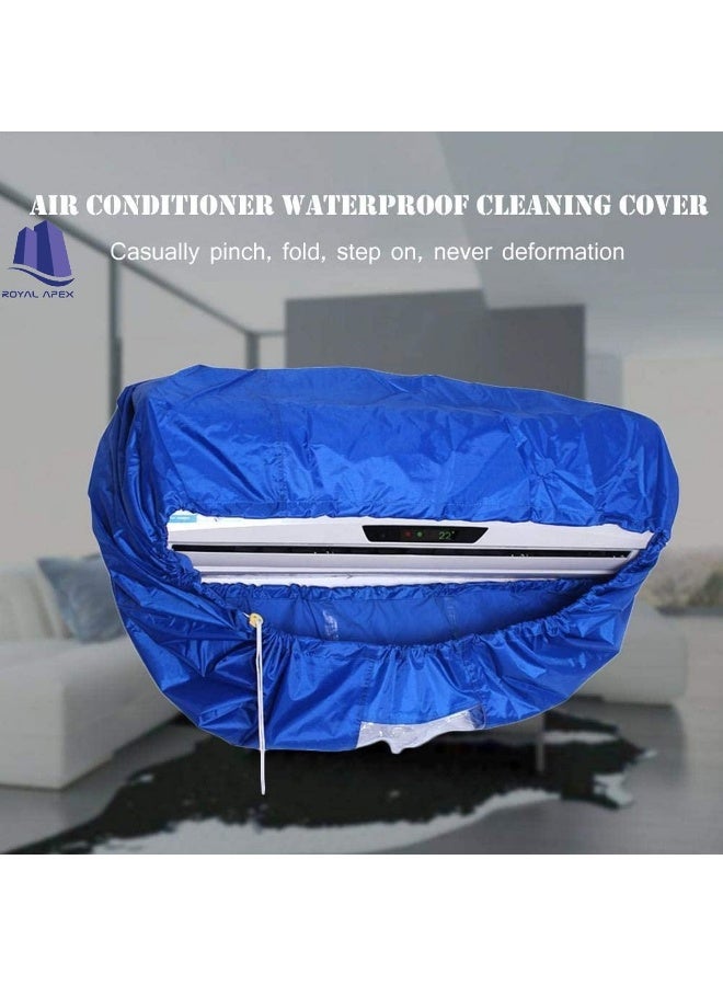 Royal Apex Air Conditioner Waterproof Cleaning Cover With Swing Belt For 2-3Hp A/C Diy Dust Washing Clean Protector Wall Mounted Air Conditioning Service Bag  - Image 5