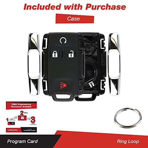 KeylessOption Keyless Entry Remote Control Car Key Fob Case Shell Button Pad Outer Cover for Chevy GMC M3N-32337100 - Image 3