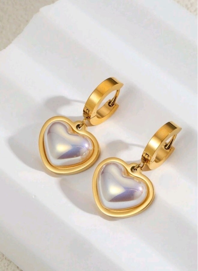 Trendy Stainless Steel Gold Plated Jewellery Set For Women - Image 3