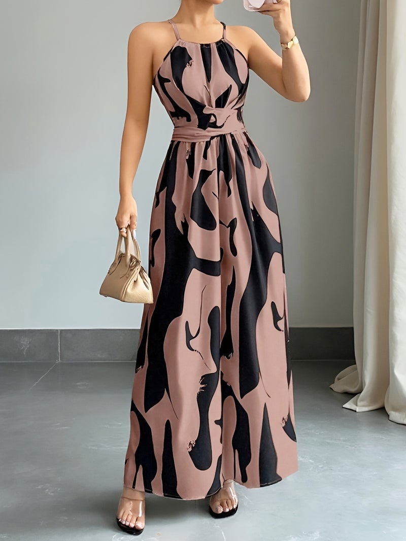 Women's Long Printed Dress - Image 3