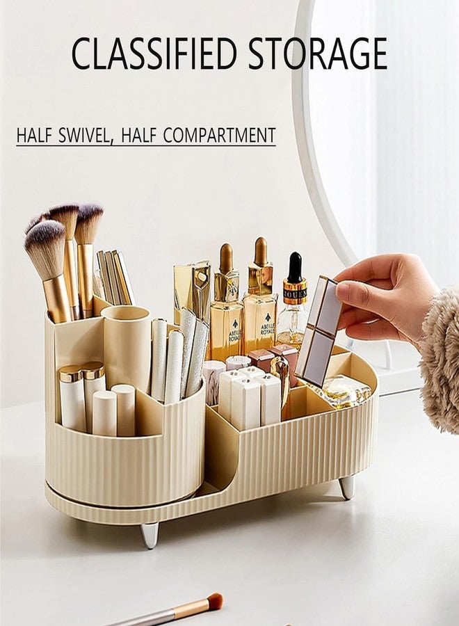 REMICH Rotating makeup organizer – 360 Rotating Makeup Organizer – Easy To Hold All Of Your Makeup Products,At Least 20 Makeup Brushes/Eyeliner,10 Lipsticks,8 Nail Polish,15 Skincare-Cosmetics - Image 2
