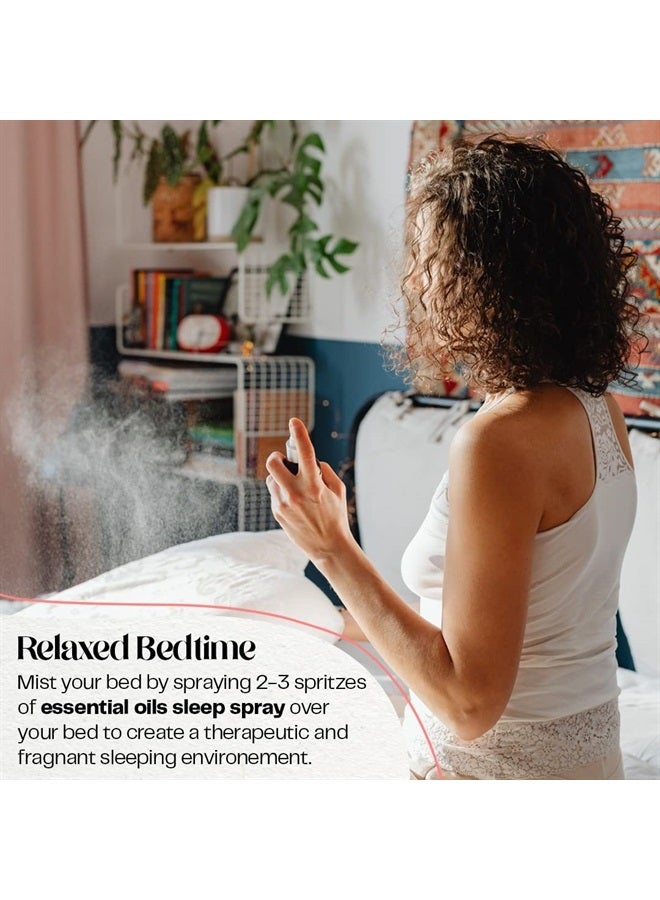 Celestial Silk Sleep Mist Pillow Spray Sleep Aid - Organic Lavender and Chamomile Essential Oil Aromatherapy Blend – Calming Relaxing Natural Bed Linen Room Spray, 120ml