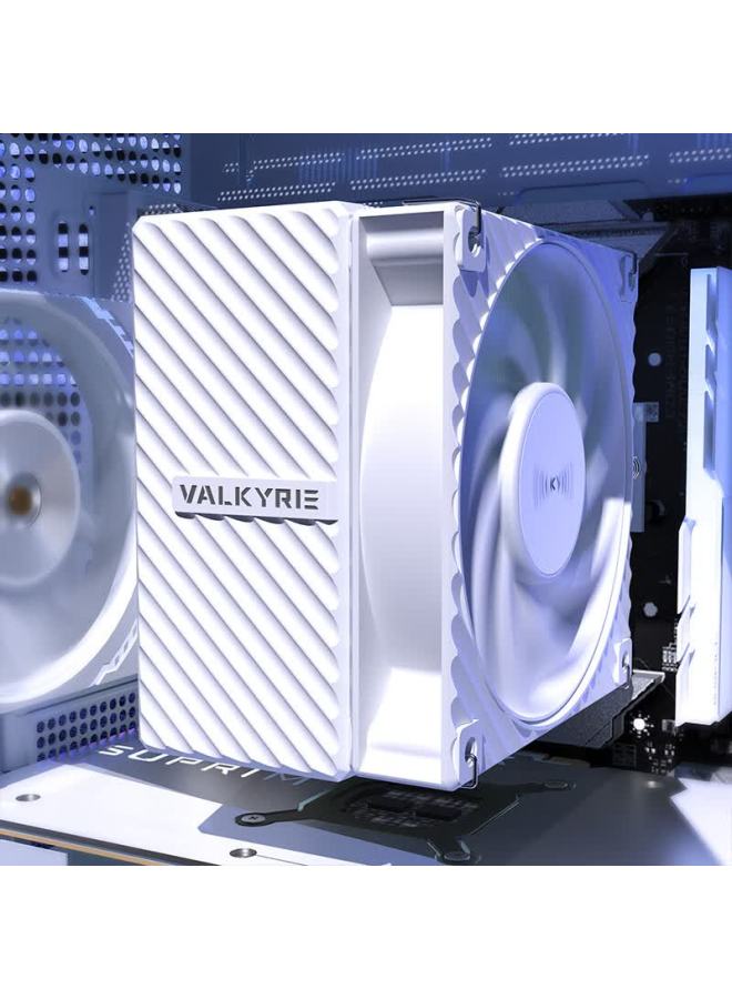 Valkyrie Cq125 White Vk Cpu Air Cooler Reverse Gravity Six Heatpipe Direct Touch 12cm Fan Compatible With Lga1700/1851 Am5 - Image 4