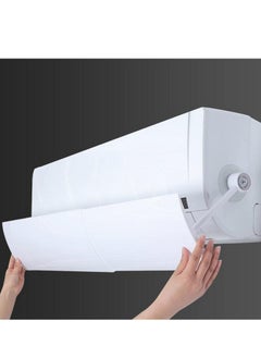 Adjustable Air Conditioner Deflector with Telescopic Windshield for Home
