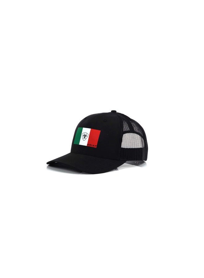 ARIAT Mexican Flag Lettering Cap, Black - Image 5