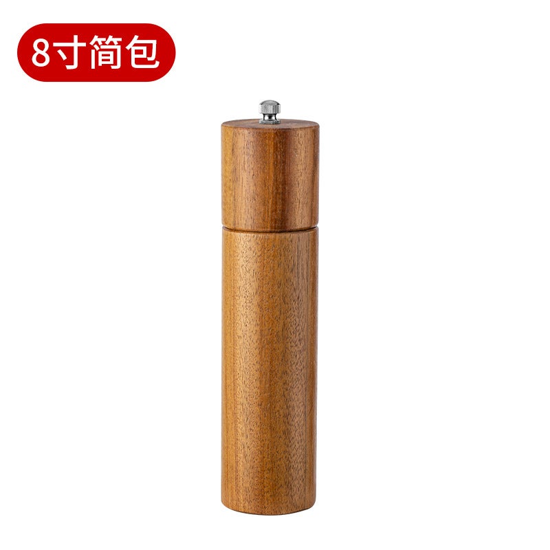 Pepper Grinder Household Zanthoxylum Sea Salt Pepper Grinder Manual Acacia Wood Grinder Seasoning Bottle Kitchen Tools - Image 1