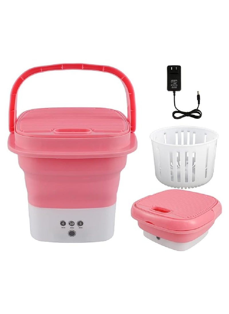 Yuwell Folding Washing Machine Mini Automatic Clothes Washing Machine Portable Lightweight Automatic Washing Machine With Detachable Drain Basket 8 Liter Portable Washer Spin Dryer With 3 Adjustable Modes  - Image 1