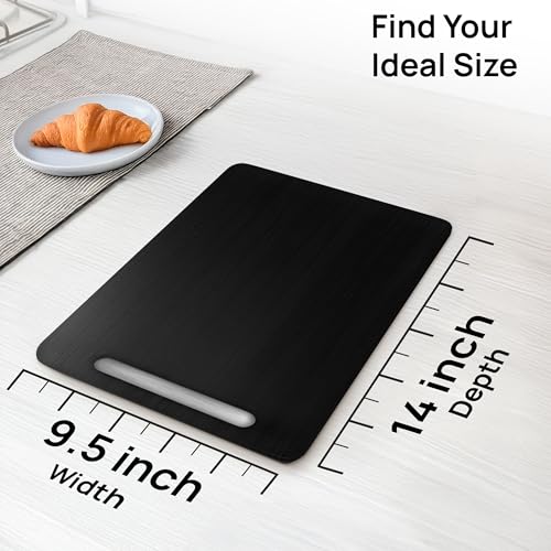 Ibyx Elegant Sliding Tray for Your Coffee Maker & Heavy Kitchen Appliances - Sturdy, Slides Easily from Under The Cabinet (Black, 9.5”W x 14”D) - Image 3