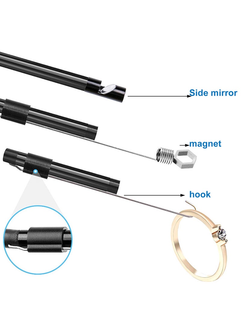 Beauenty - Endoscope Inspection Camera, Borescope Camera with Light, IP67 Waterproof Tube Sink Pipe Drain Camera, Type C Borescope, Snake Camera with 6 LED Light, Borescope Endoscope Camera for Android PC - Image 1