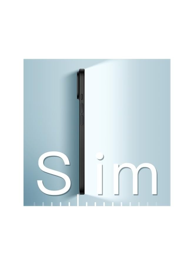 جي تيك جراب نحيف للغاية لهاتف iPhone 13، مقاس 6.1 بوصة، غطاء عدسة الكاميرا حماية كاملة، خفيف الوزن، جراب صلب من البولي بروبيلين بلمسة نهائية غير لامعة، يدعم الشحن اللاسلكي (أسود) - Image 3