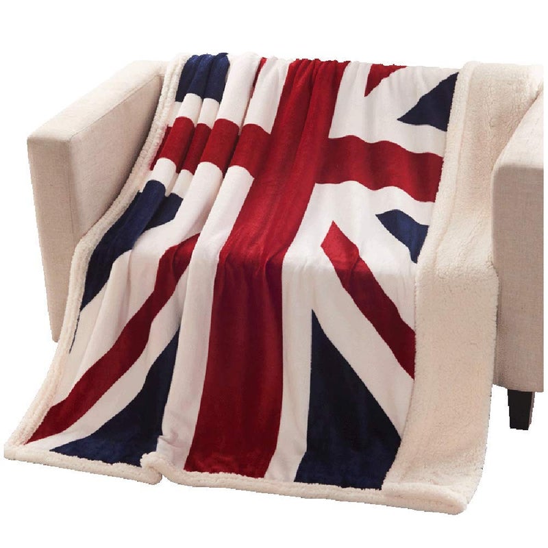 Brandream Super Soft Fleece Blanket British Flag Throw Blankets Teens Boys Adults Cuddling Blankets 51 X63