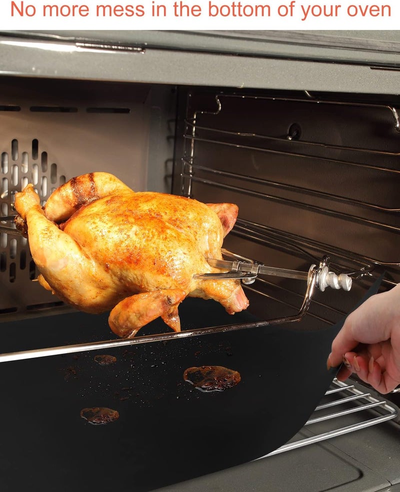 Alldrmtrue Oven Liners for Bottom of Oven, Oven Mat, 15.75" X 23.62", Easy to Clean Nonstick Reusable, 2 Pack - Image 4