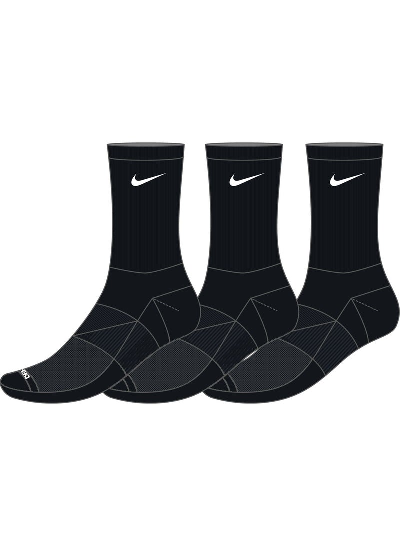 Nike Unisex Nike Everyday Plus Cushioned Crew Socks 3-Pair - Image 5