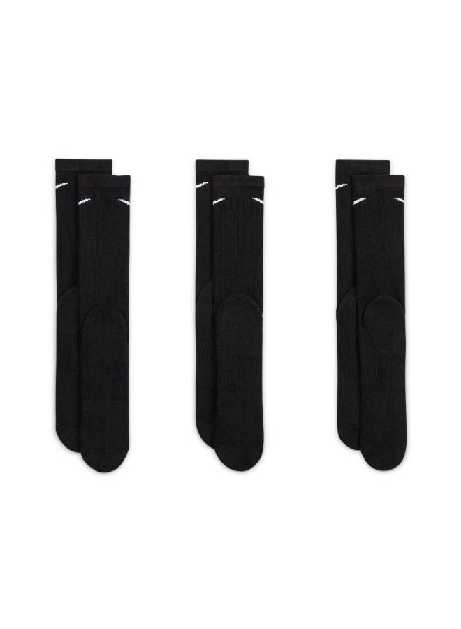 Nike Unisex Nike Everyday Plus Cushioned Crew Socks 3-Pair - Image 2