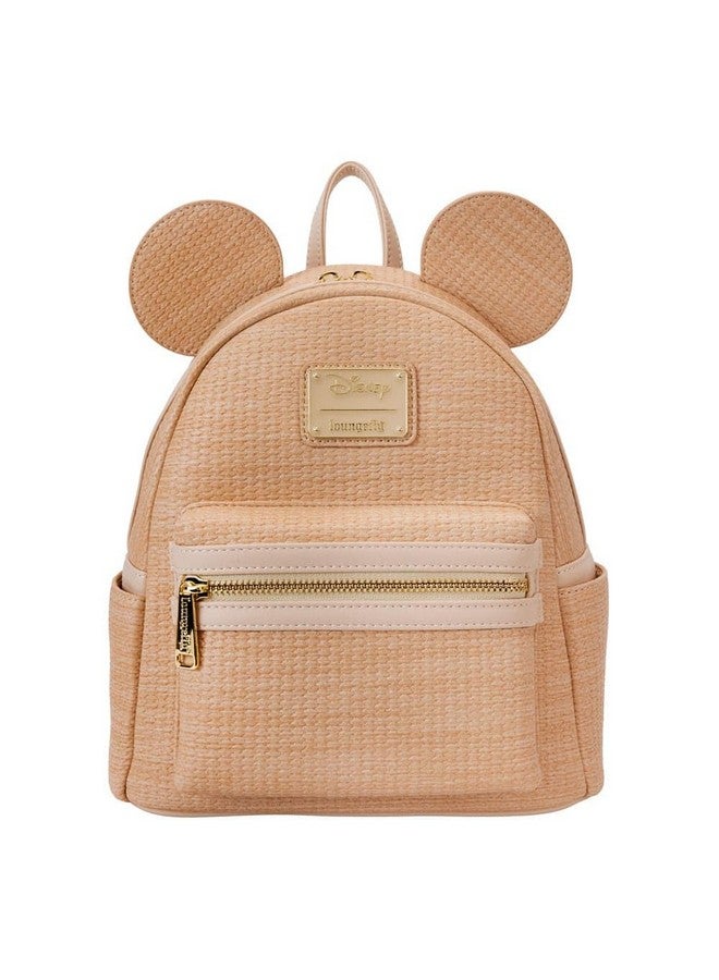 لاونج فلاي حقيبة ظهر صغيرة من Loungefly Disney MICKEY STRAW COSPLAY
