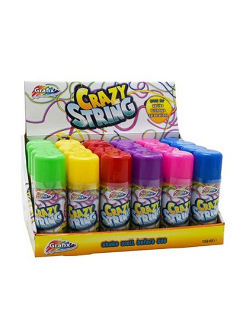 Crazy Silly String – Assorted Colors – Fun Party Spray For Birthdays And Celebrations 1 pc