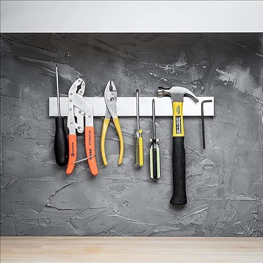 FTE Large 18 inch Strong Grip Stainless Steel Magnetic KnifeTool Holder Strip Heavy Duty Magnet Strip for All purose for Your Kitchen or Store - Image 3