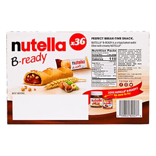 Ferrero Nutella B-Ready 36 bars 792g - Image 2