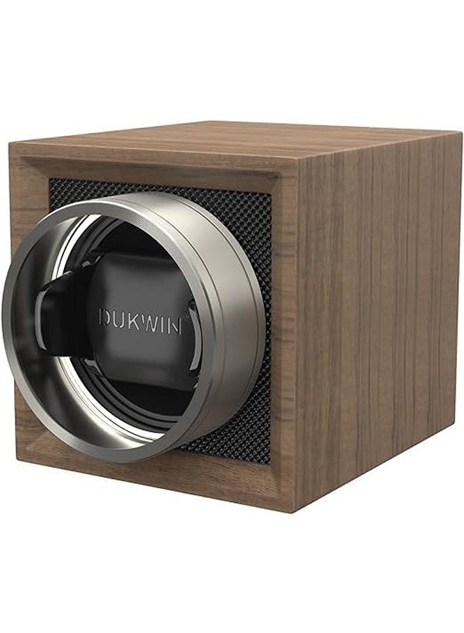 DUKWIN Automatic Watch Winder for 1 or 2 Watches | Silent Japanese Motor, Dual Power Supply, Adjustable Pillow, Compact & Portable Design - Image 1