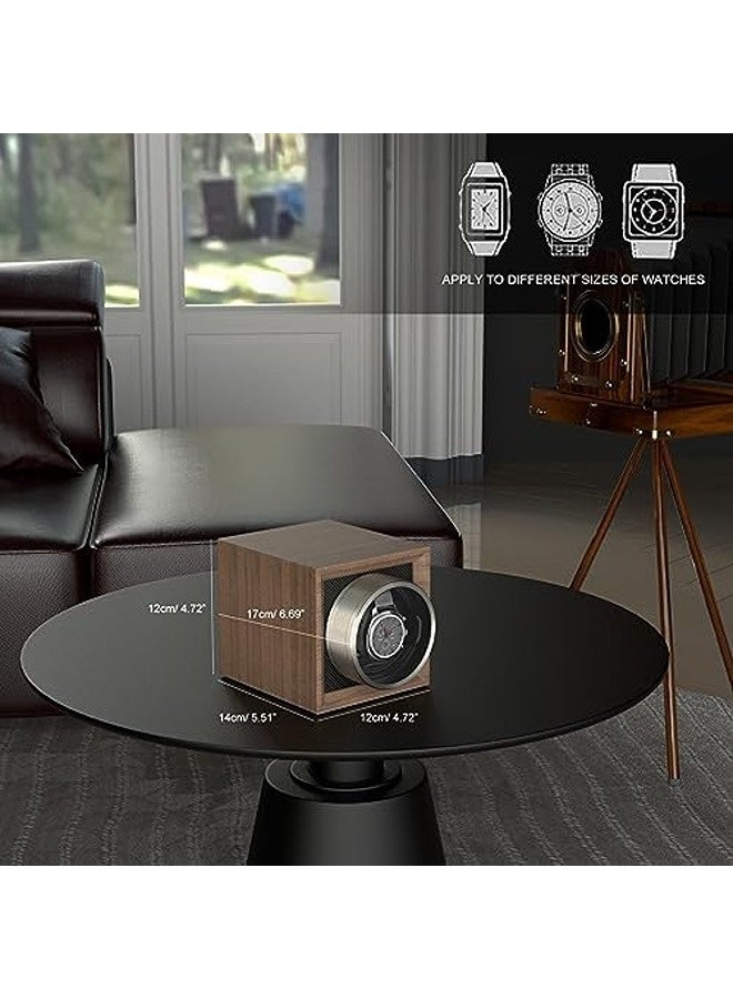 DUKWIN Automatic Watch Winder for 1 or 2 Watches | Silent Japanese Motor, Dual Power Supply, Adjustable Pillow, Compact & Portable Design - Image 3